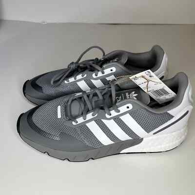 Adidas ZX1K Boost Gray Athletic Sneaker Shoe New 11 | eBay