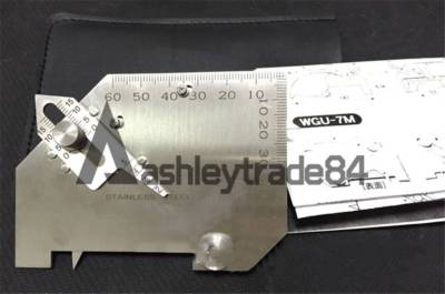 Inspection ruler for convex weld WGU-7M Undercut depth Groove angle Inconsiste