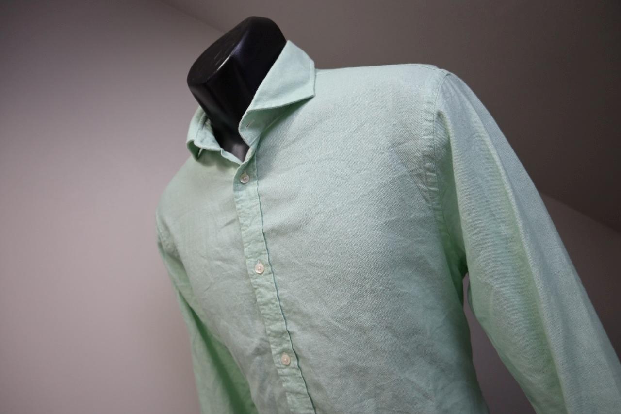 Scotch Soda Dress Shirt Green Long Sleeve Button Up Mens Size Large