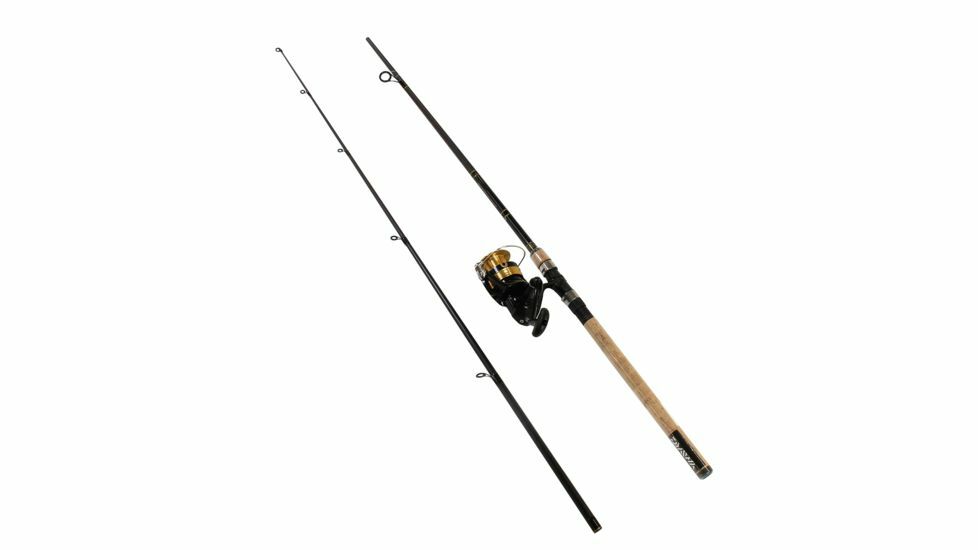 Daiwa D-Shock 2 Piece Rod + Reel Combo~Black & Gold~Choose size