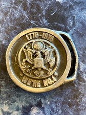 Bicentennial Belt Buckle 1776-1976 "We're No 1" w Eagle Vintage Rare