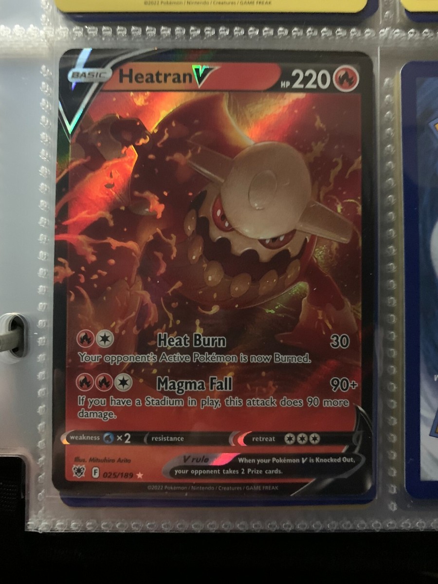 heatran v pokemon card value Heatran V - 025/189 Ultra Rare main image 1