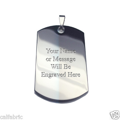 Custom Engraving Dog Tag Pendant Dogtags Necklace