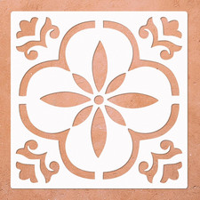Reusable Concrete Floor Tile Stencils for Painting, 2-Pack, 12X12 Inches