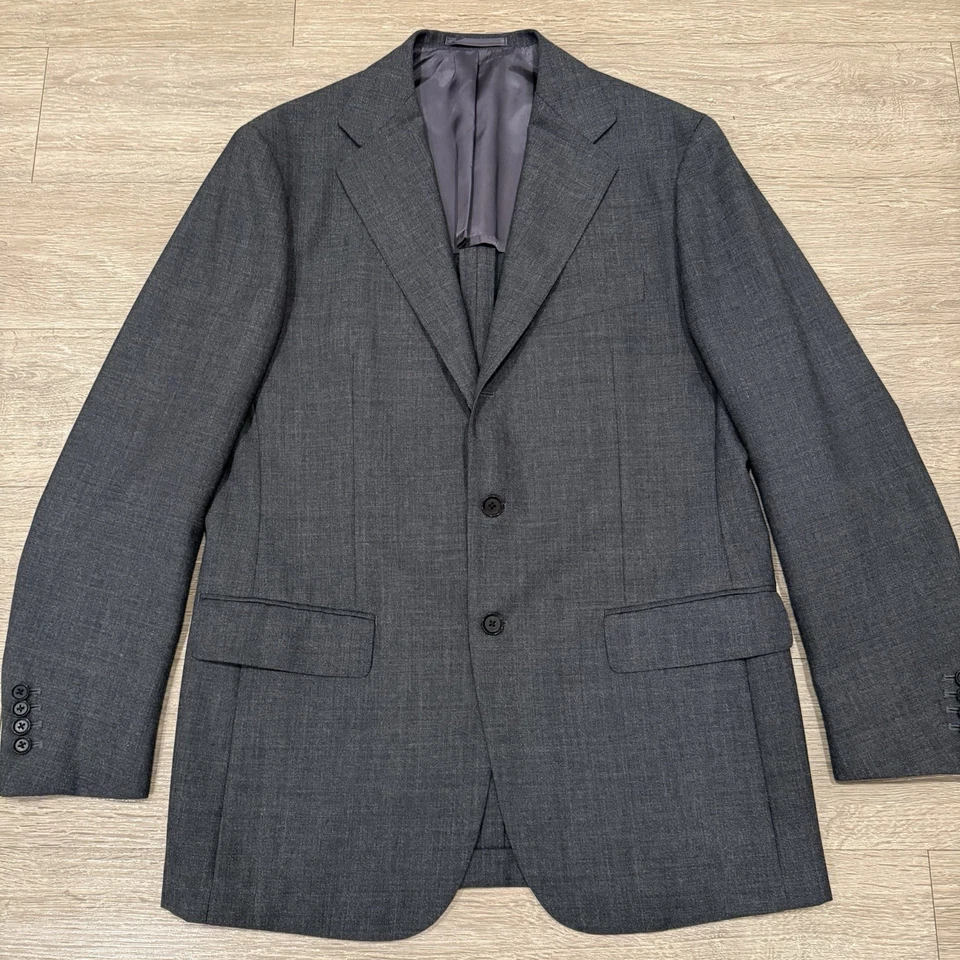 The Armoury Blazer Men’s 50 Gray Model 3 Sport Coat Ring Jacket Made In Japan - Image 2 of 4