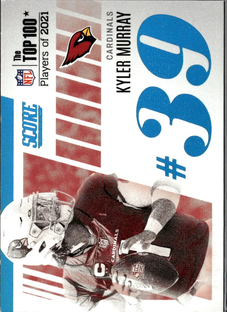 Kyler Murray 2022 Score The Top 100 Players 2021 SSP CASE HIT Arizona Cardinals