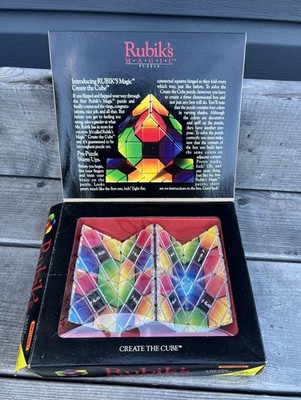 Vintage 1986 Rubik s Magic Puzzle Create The Cube Matchbox 