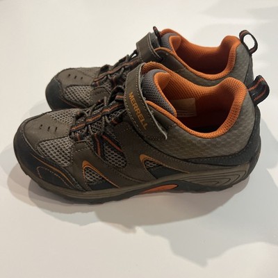 Merrell Boys Trail Chaser Running Sneaker Leather Gunsmoke Size 5.5M