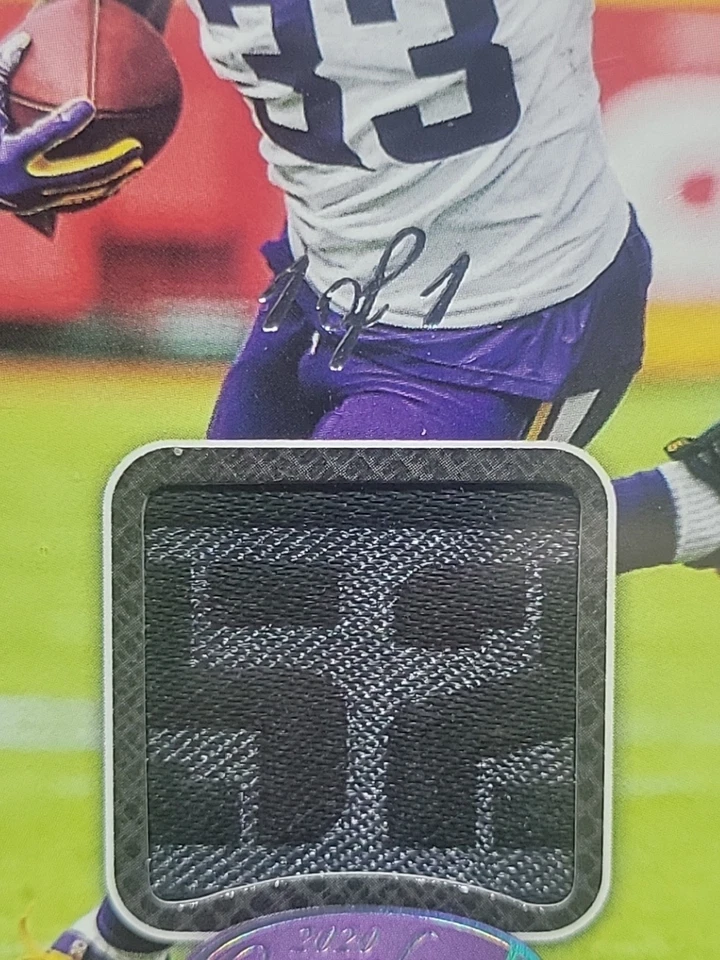 2020 Panini Certified Football - DALVIN COOK - MATERIALS MEMORABILIA #'d 1/1 - Image 2 of 3