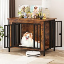 Dog Crate Furniture for 1 or 2 Dogs, Heavy Duty Single/Double Dog Crates