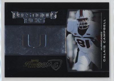 2008 Prestige Prestigious Picks Black 375/500 Calais Campbell #PPI-24 0ot5