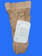 Truform Medical Stockings Womens Large Beige High Knee Extra Firm 30-40 mmHg