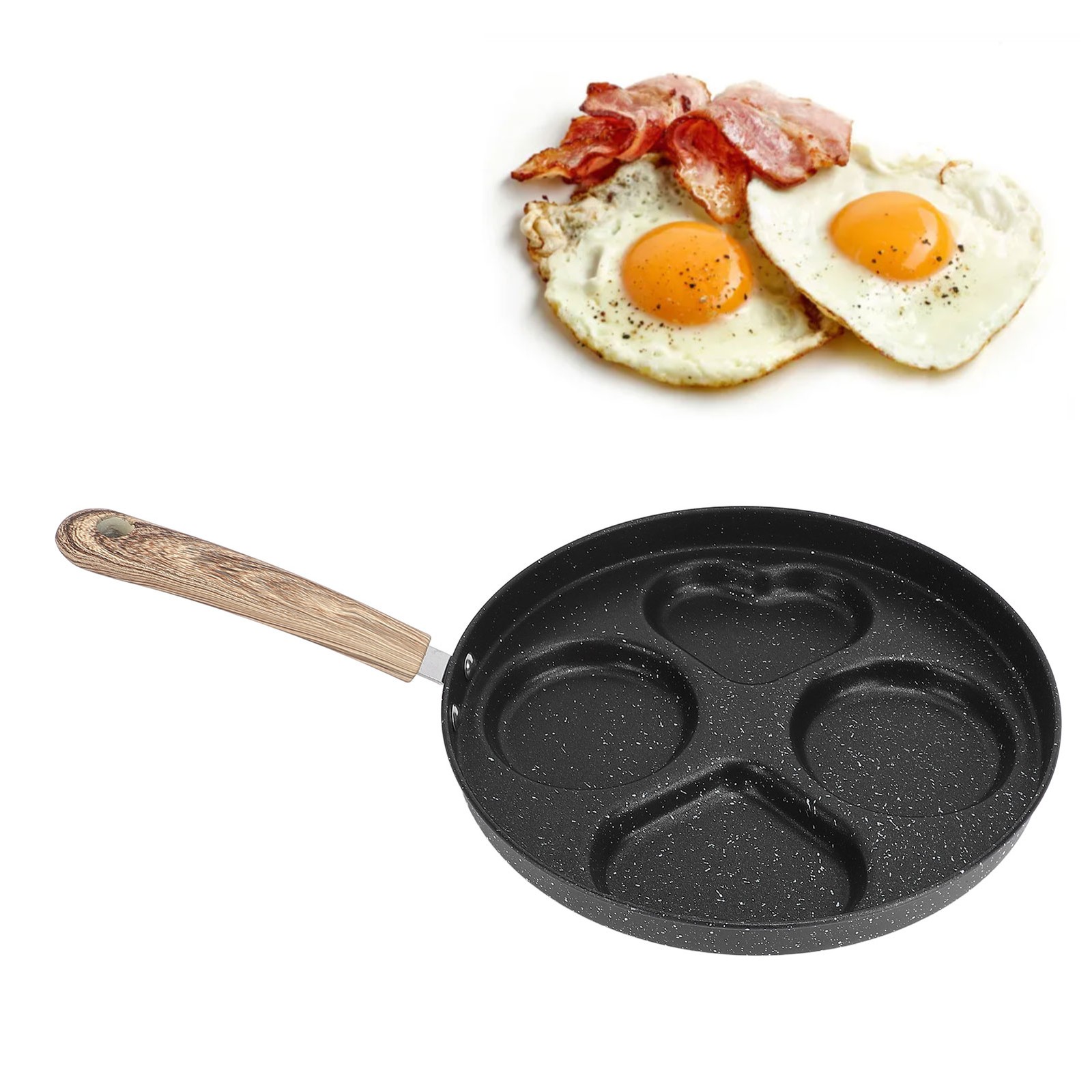 Egg Frying Pan For Stovetops Nonstick Divided Grill Pan Versatile Breakfast