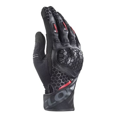 Motorradhandschuhe Herren Sommer Sport Clover Predator-2 Black 11005N/N