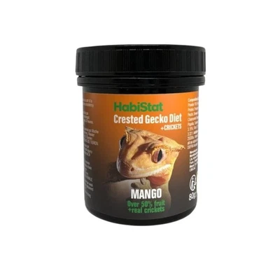 HabiStat Crested Gecko Diet – Mango & Cricket 80g Pot