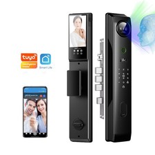 3D Face Recognition Video Smart Door Lock Tuya APP Fingerprint Password Key