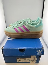 NEW Adidas Gazelle Bold Turqoise Pink JI3383 Size 4.5y DMG BOX