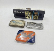 Alte Tabak Blechdose Rothmans Poschl's Delikat Reiners Rot Blau Javaanse Vintage