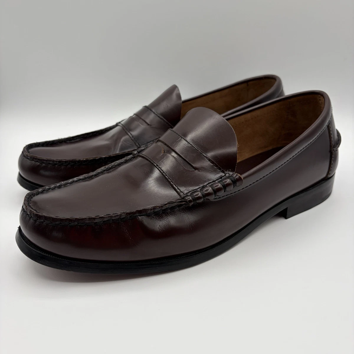 Florsheim Berkley Black Smooth Leather Moc Toe Penny Dress Loafer Size 13 EEE florsheim berkley products for sale | eBay main image 2
