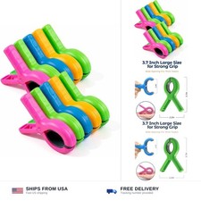 10 Pack Beach Towel Clips Heavy Duty Large Beach Essentials Chair Pool Clip ...