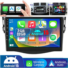 32GB Carplay Stereo Android 15 9inch For 2007-2012 Toyota RAV4 GPS Car Radio CAM