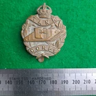 WW1 Tank Corps Cap Badge Bronze Marples & Beasley Birmingham Maker