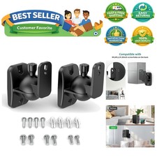 Speaker Wall Mount Brackets - Surround  Bookshelf Speaker Wall Mounts Kit, H...