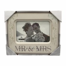 Malden International Designs Mr.  Mrs. 4x6-inch Picture Frame   Wedding