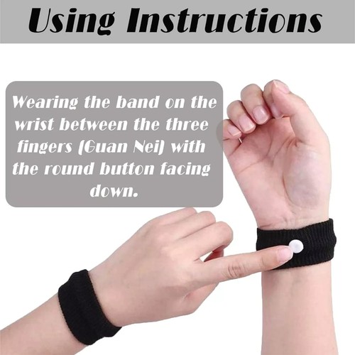 Travel Sickness Wristband Anti Nausea Morning Sickness Motion Car Plane Sea - Picture 4 of 8