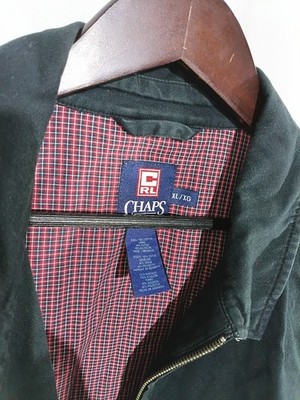 Chaps Ralph Lauren Denim Jacket W/ Plaid Inner Lining XL