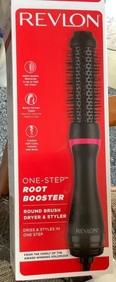 Revlon One-Step Hair Dryer and Styler, Root Booster Round Brush, 1.5 Inch