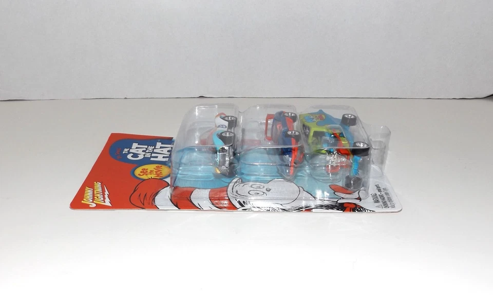 2003 Johnny Lightning Dr. Suess The Cat In The Hat 3 Pack 1:64 Die Cast Cars NIB - Image 3 of 4