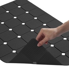 Bathtub Mat Non Slip Silicone Soft Odorless Bath Mat No Suction Cups for Refi...