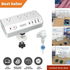 20W Fast Charging Desk Clamp Power Strip - Organize Your Workspace Efficiently
