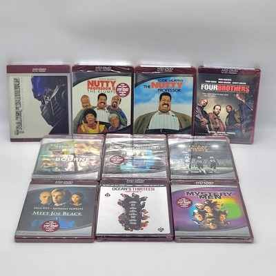 HD DVD Factory Sealed Movie Lot 10 Titles Bourne Identity Transformers & More