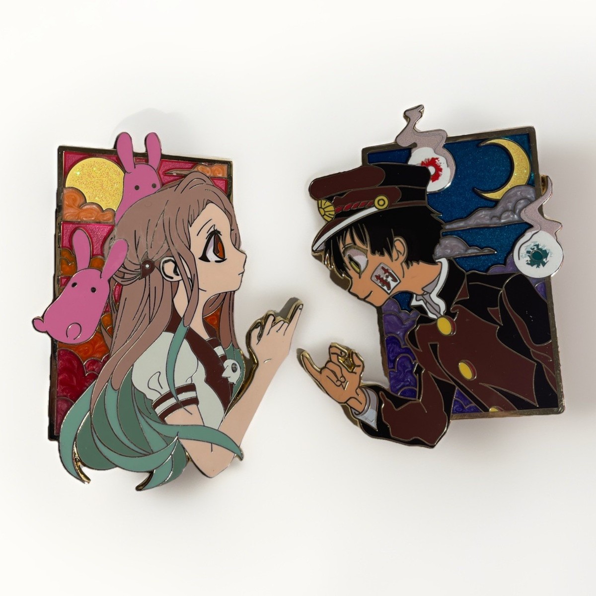 58mm bonito yashiro nene hanako-kun broches anime japonês ícones