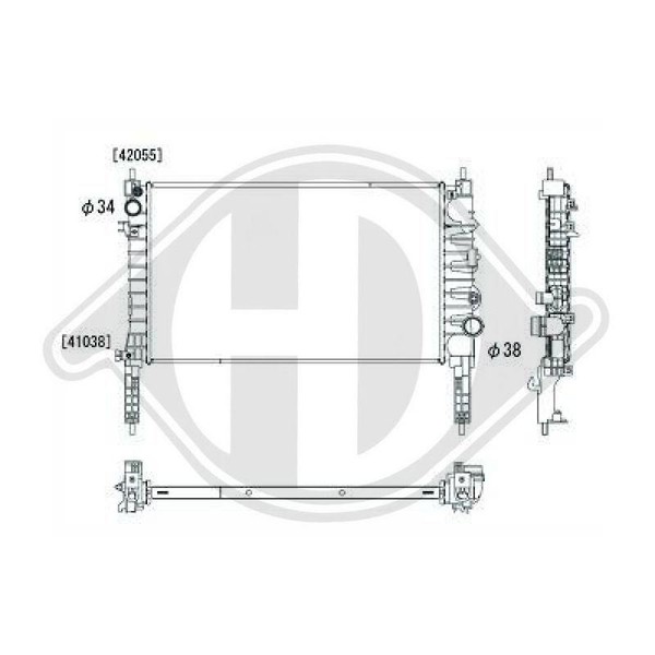 KüHler MotorküHlung Diederichs DCM3982 Diederichs Climate FüR Opel-image