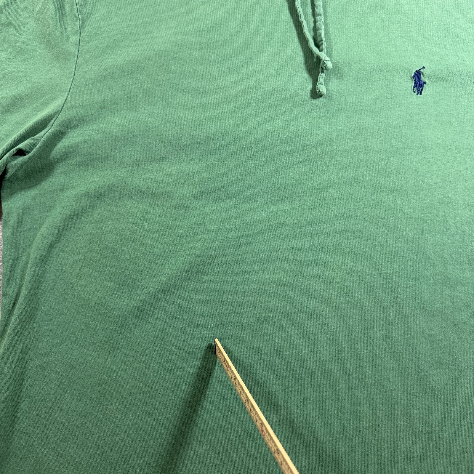 Polo Ralph Lauren Long Sleeve Hooded Shirt Mens L Green Cotton Relaxed Casual thumbnail 9