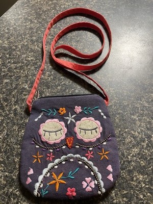 Small Boho Owl Fabric Bag