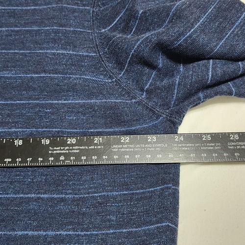 Jos A Bank Crew Neck Sweater Sz 2XLT Blue Stripe 100% Cotton - Picture 14 of 18