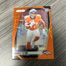 Panini Prizm Lazer Prizm Audric Estime Denver Broncos Football Rookie Card #306