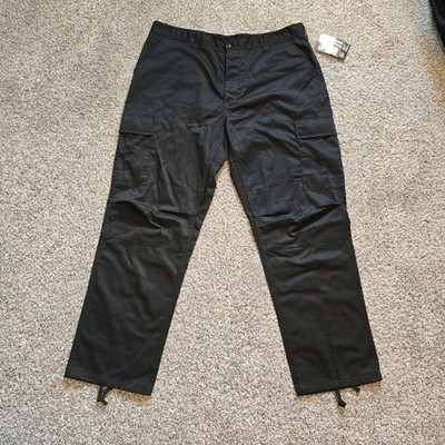 Rothco Pants Mens XL 39''-43'' Black Cotton Blend Cargo Duty Ultra Force BDU