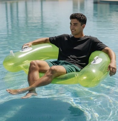 Intex Sit N Float Inflatable Lounge Green Adult Water Chair Pool Float