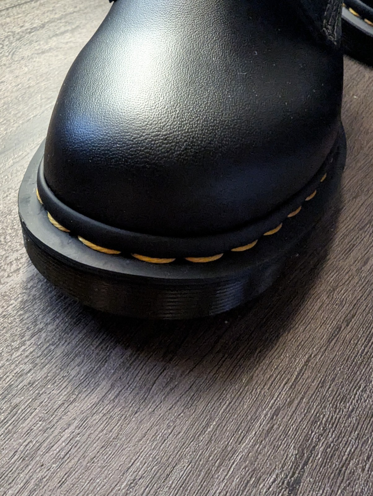 Dr Martens Vegan 1460 Black Combat Boots Mens Sz 7 NEW in Box Felix Free Ship thumbnail 4