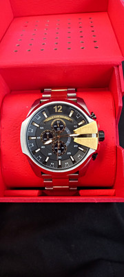 Diesel Only The Brave Herren Chronograph Quarz Edelstahl silber/schwarz 10 ATM