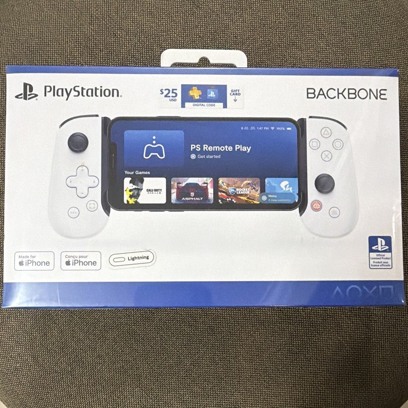 Backbone One PlayStation Edition iPhone Lightning Controller PS4/PS5 iOS White