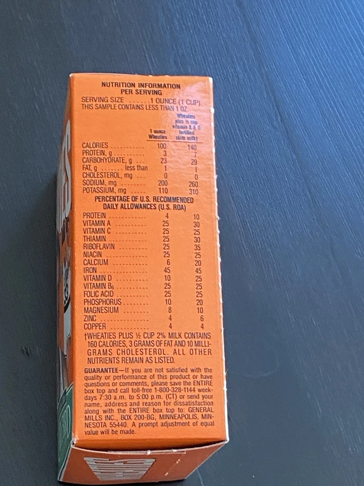 Larry Bird пшеничные хлопья коробка мини памятное издание 1993 нераспечатанный винтажный - Изображение 2 из 4