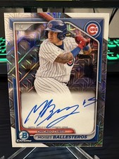 Moises Ballesteros 2023 Bowman Chrome Prospect Mega Box Auto Rookie