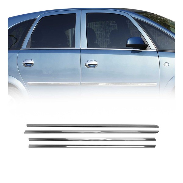 Fensterleisten Zierleisten FüR Opel Meriva 2002-2010 Edelstahl Chrom 4Tlg-image