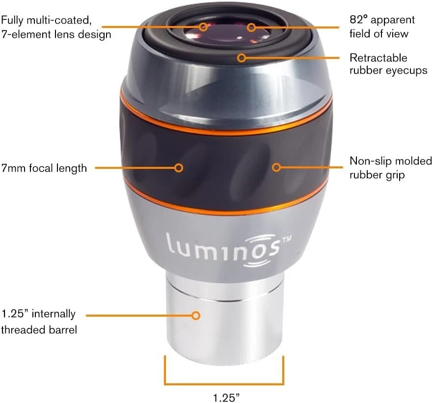 Fully Multi-Coated Luminos 7mm Eyepiece - Image 4 of 4